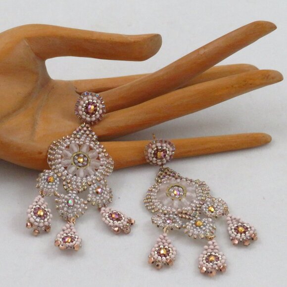 Swarovski crystal chandelier earrings